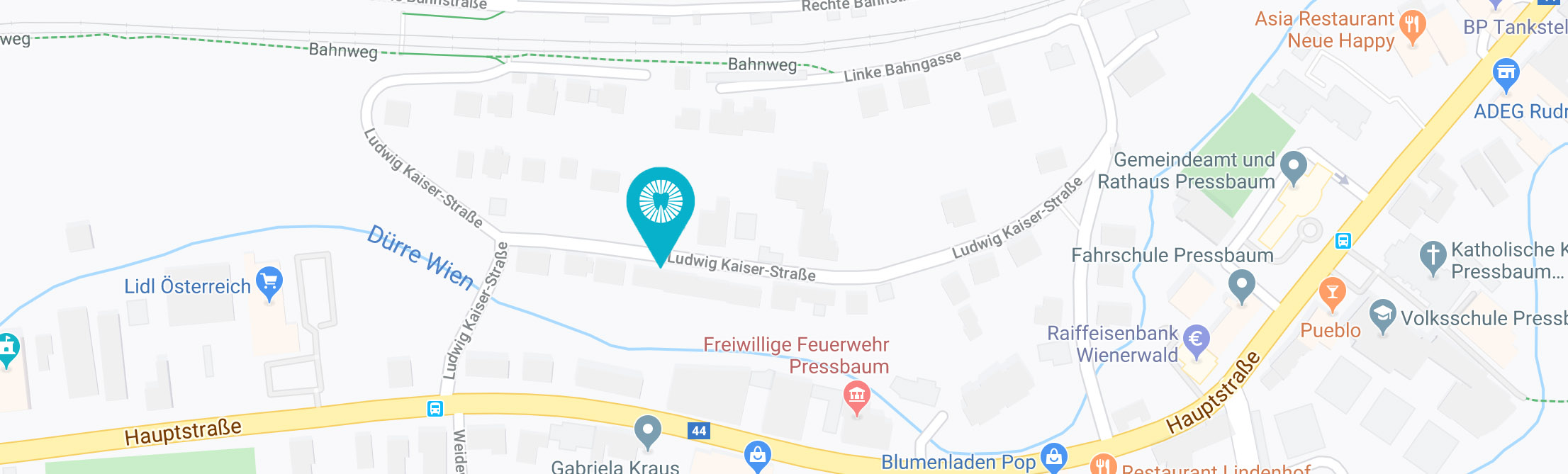 Plan Map Ort Zahnarzt Pressbaum Tullnerbach